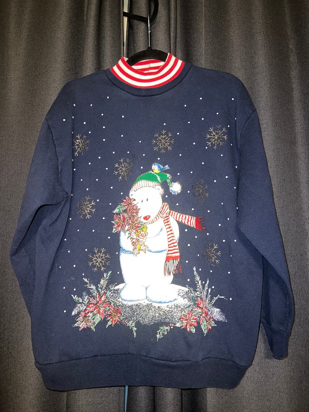 Ugly Christmas Sweater Xmas Sweatshirt Crewneck Size XL Vintage